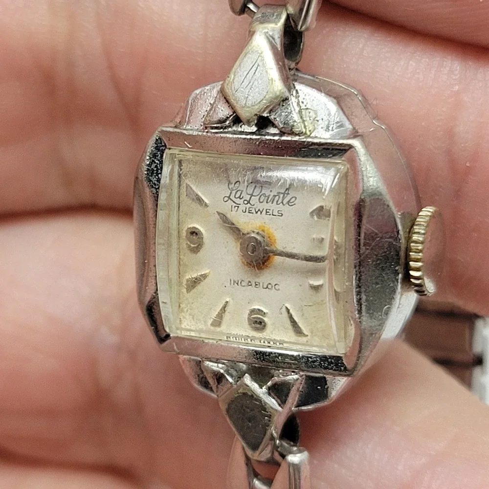 La Pointe 17 Jewels Vintage Womens Watch 10K RGP Bezel‎ Incabloc UNTESTED